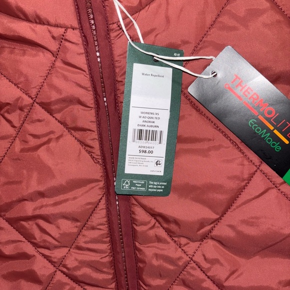 Women’s Quilted Burgundy Jacket - Picture 4 of 8